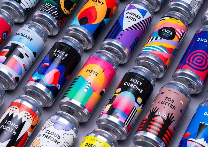 简约化酒包装设计图片,这些酒包装设计太上头了