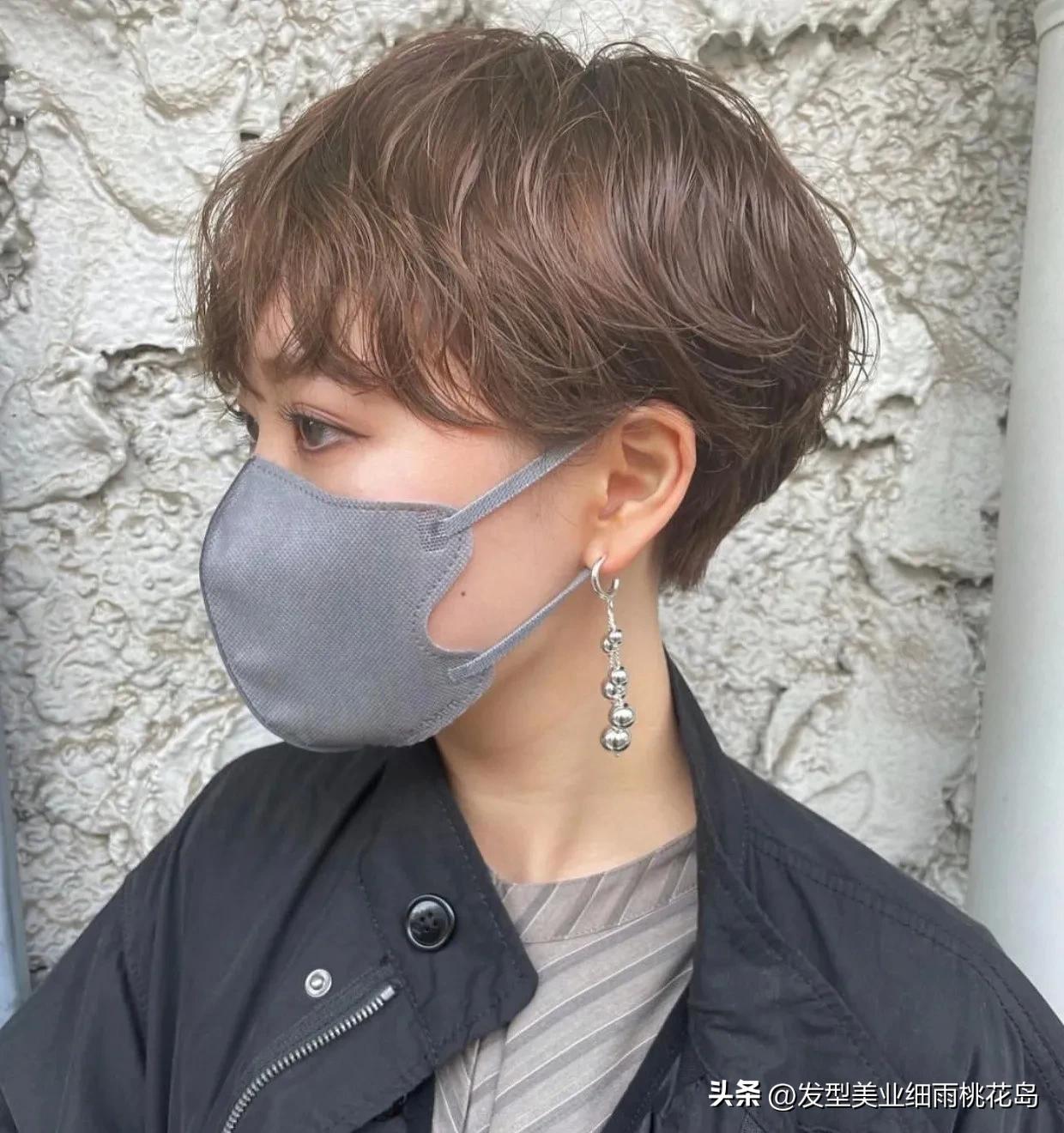 短发烫发超飒,超飒超短烫发