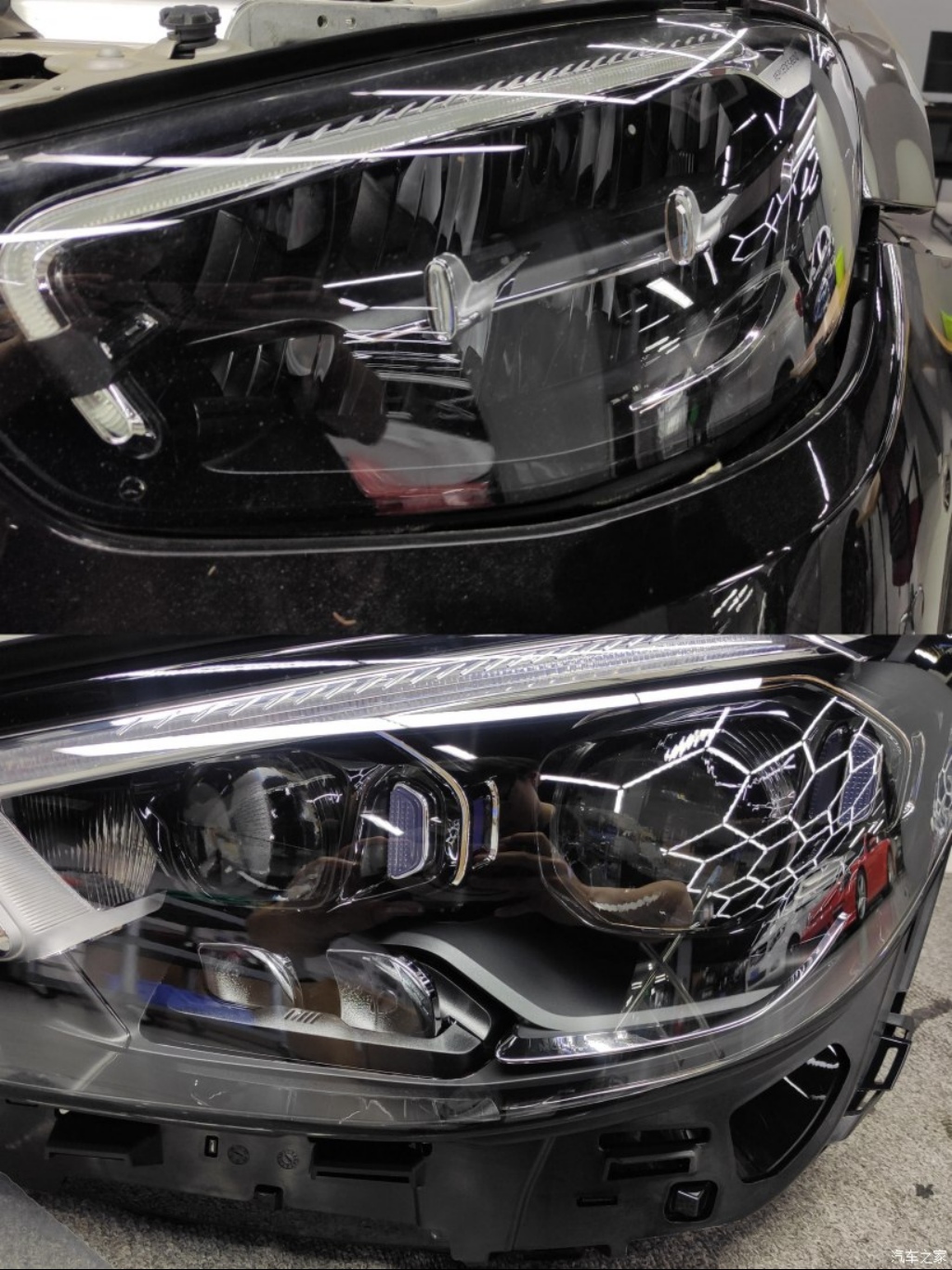 老款奔驰e升级几何大灯,奔驰e升级原车几何多光束大灯