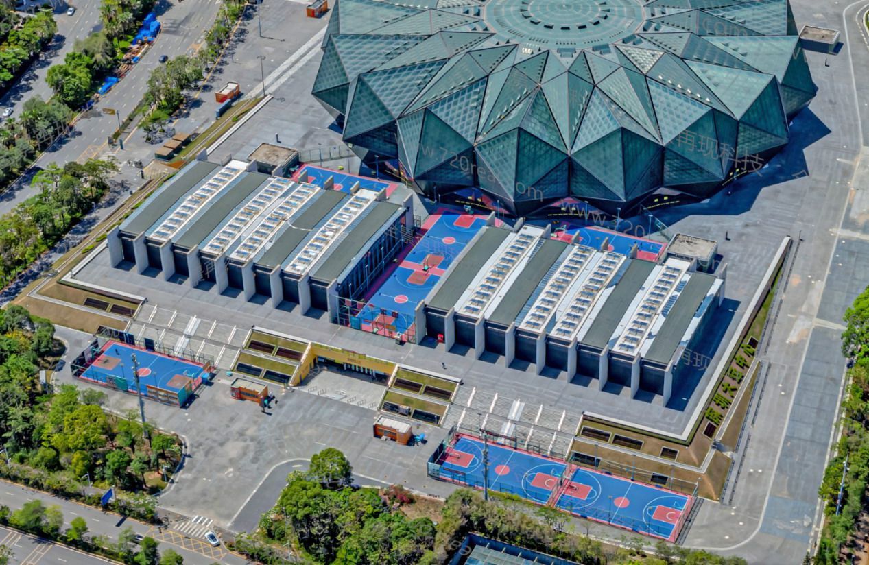 深圳大运中心体育场实景,深圳大运中心体育馆各区域的视角