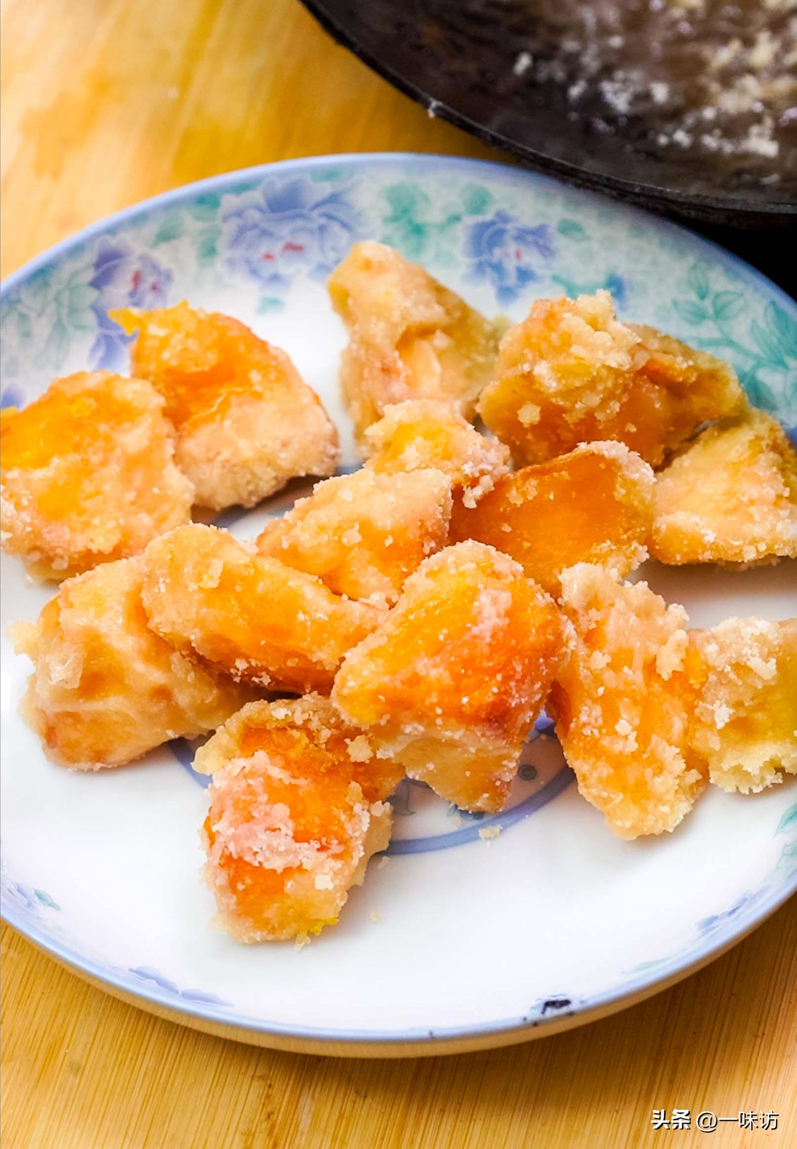 翻沙红薯简单做法,翻沙红薯做法步骤