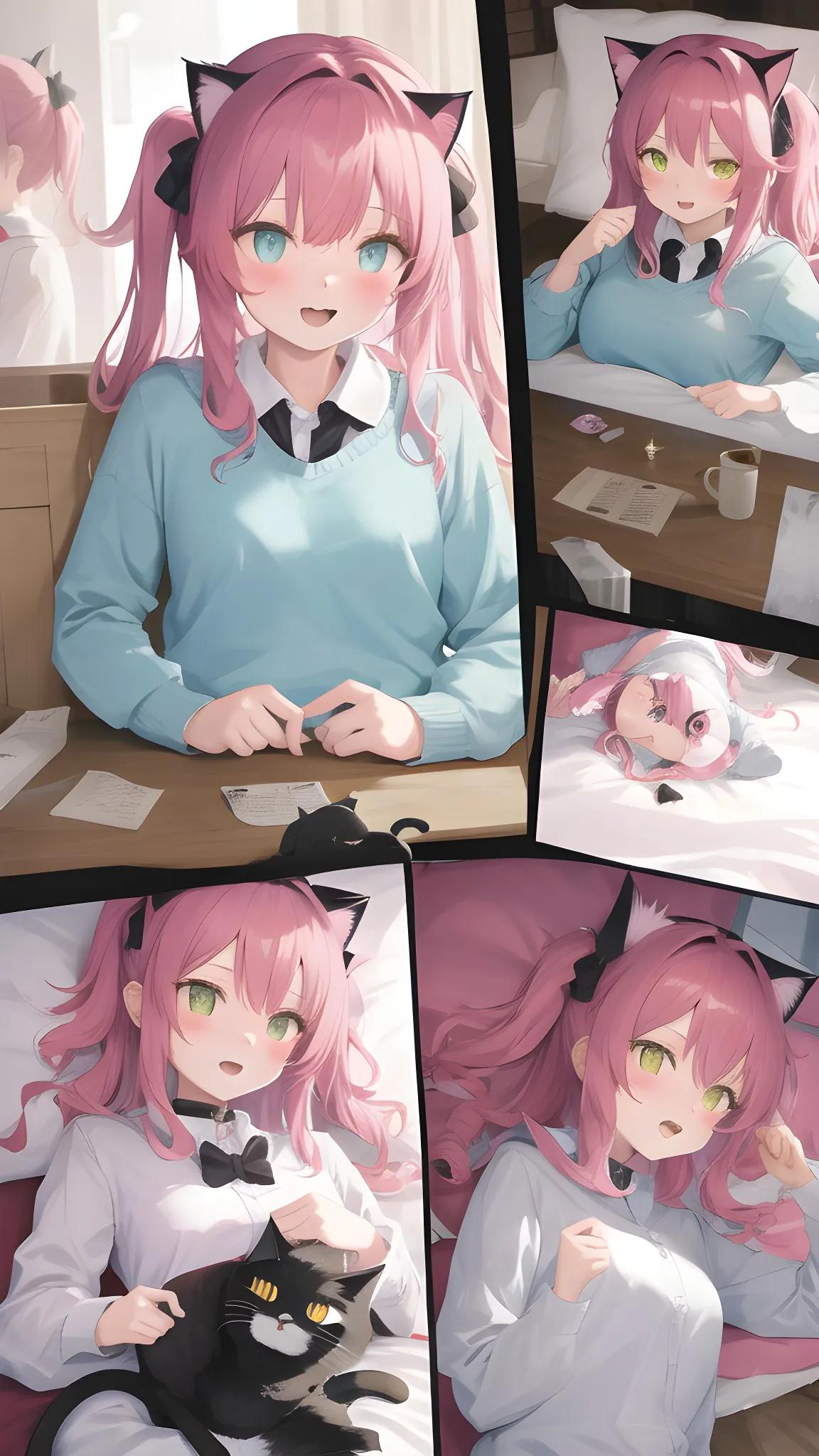 动漫猫壁纸图片大全集,横屏动漫猫壁纸