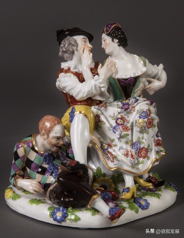 带着“烟火气”的德国梅森Meissen御窑人物瓷塑之小丑角色造型