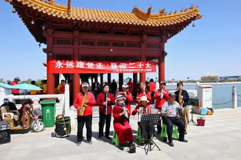 老科协喜迎二十大演唱会掠影,大荔县老科协