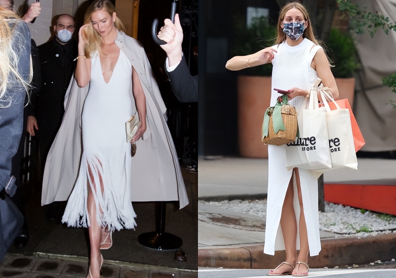 时尚韩范显瘦显白女装穿搭衣服,韩国明星今夏连衣裙穿搭