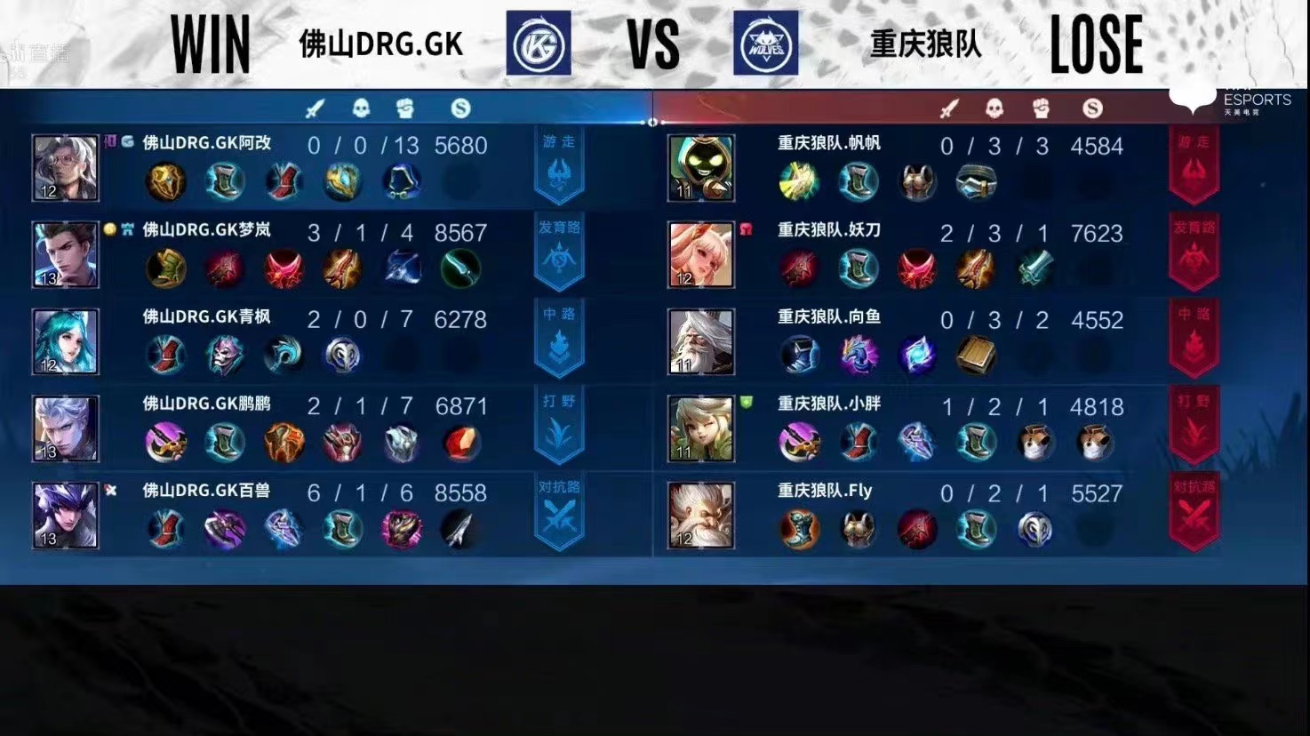 小胖和fly对线,小胖回归首秀输了几局