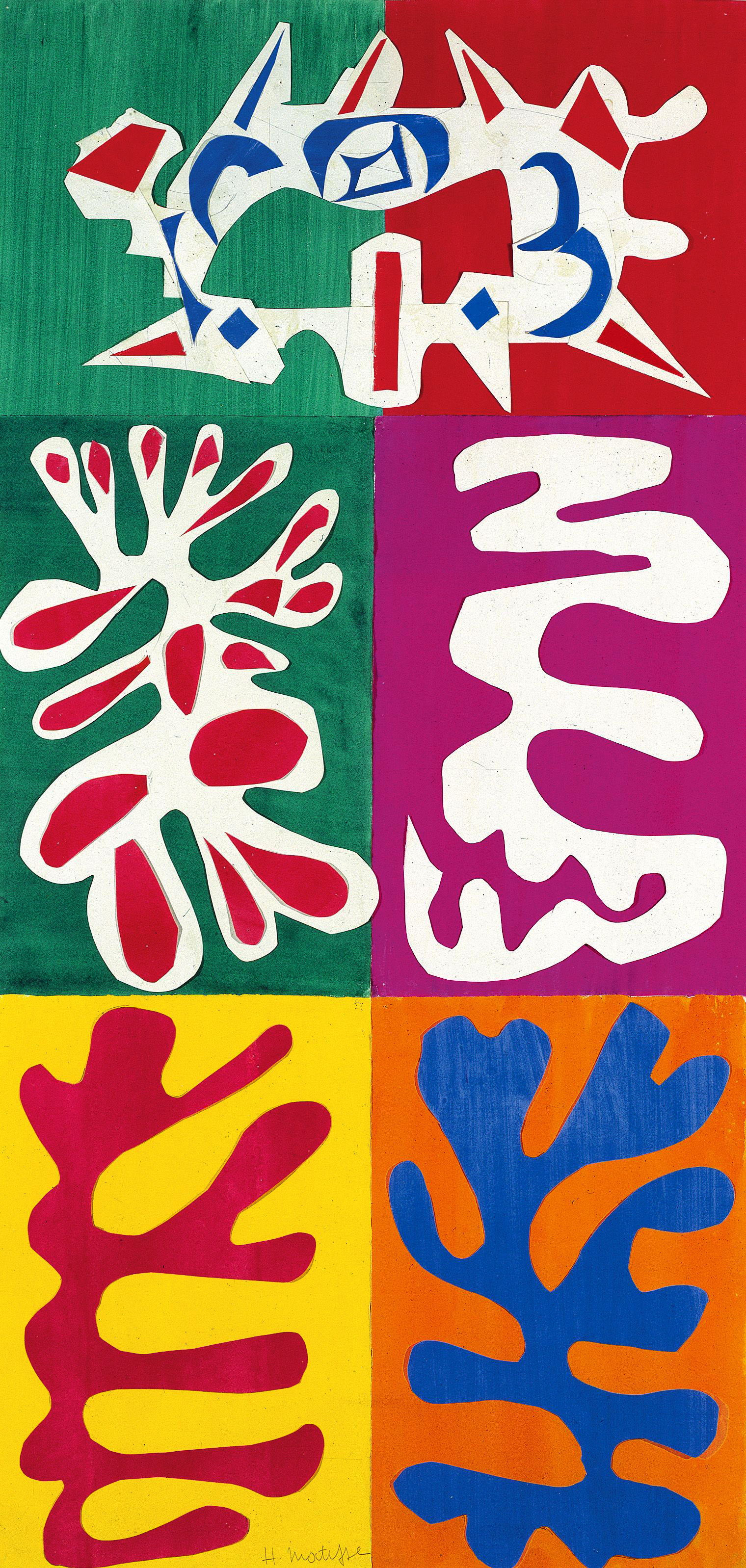 怎么画亨利马蒂斯这个人,亨利马蒂斯剪纸