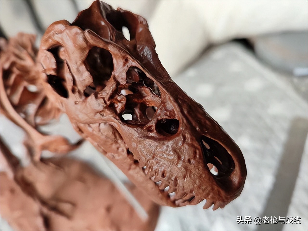 如何制作霸王龙骨架,用硬纸板做霸王龙骨架教程