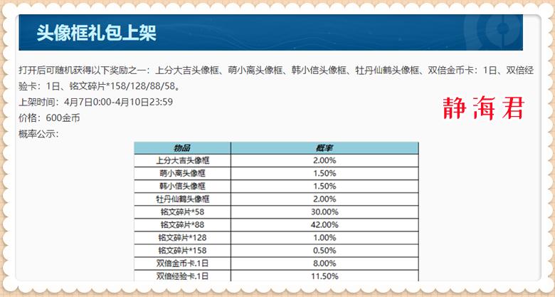 正式服4.6：5福利上线，杨玉环新皮肤上架，相关道具共需7348点券