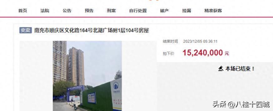 南充拍卖最新,南充文化路北湖广场拍卖