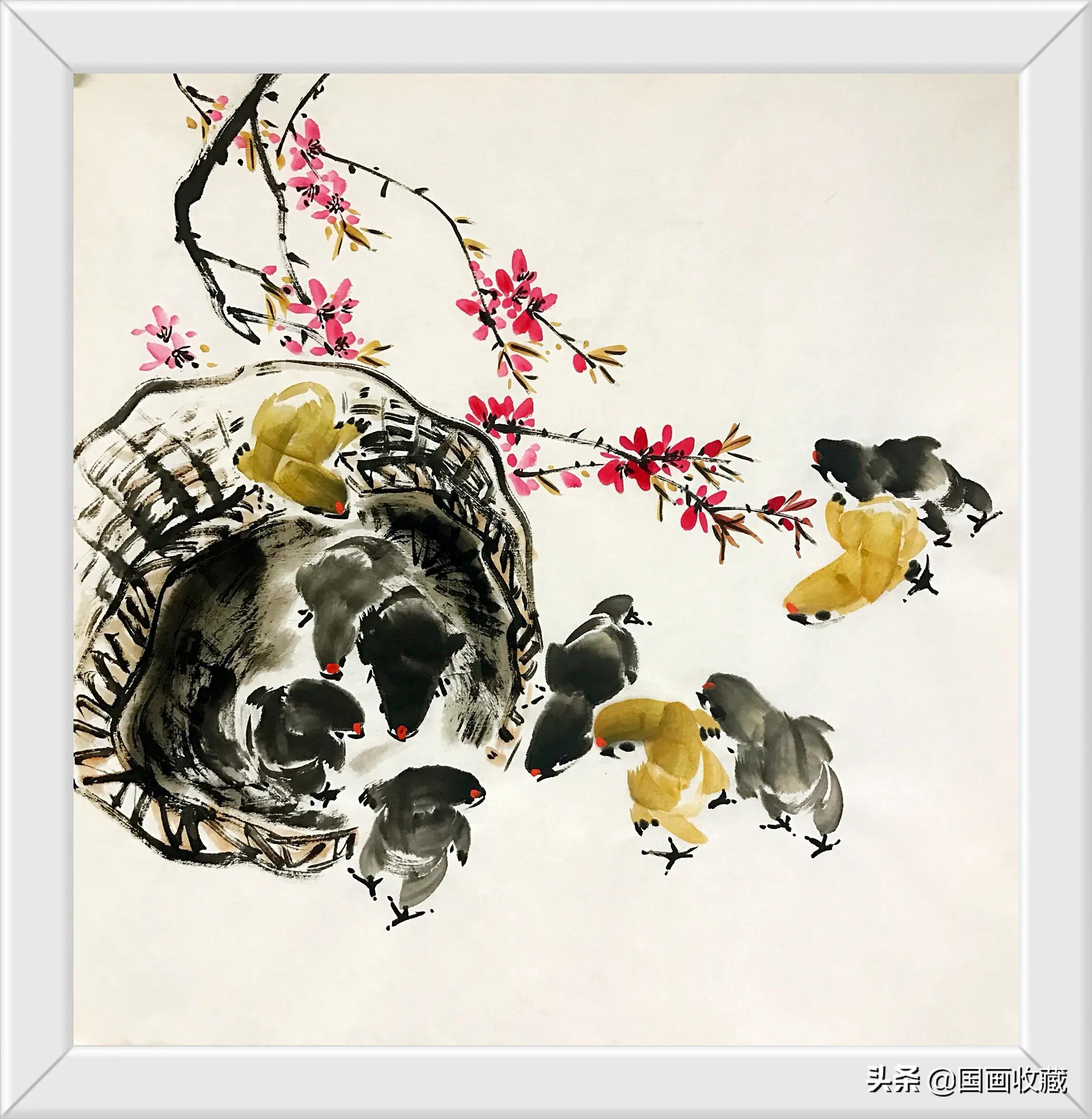 墨豪画鸡高清大图,墨豪画鸡创意作品