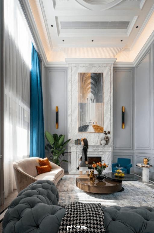 私藏这潋滟人间色:650㎡法式轻奢院墅,慢享生活温情
