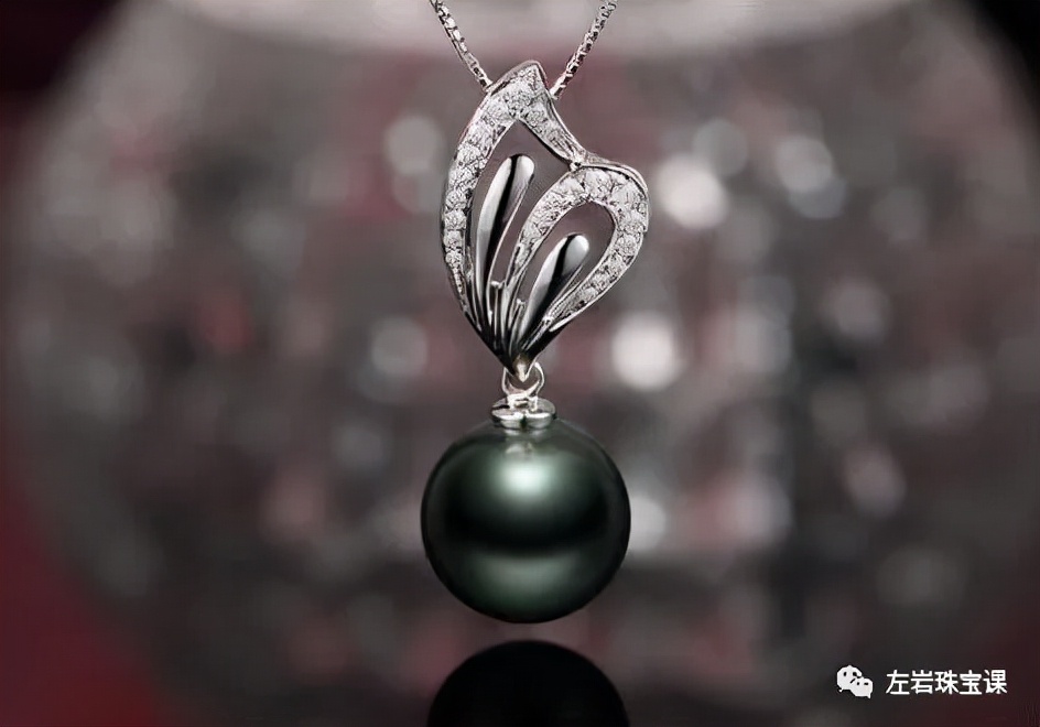 大溪地极强光珍珠鉴赏,优化过的大溪地黑珍珠
