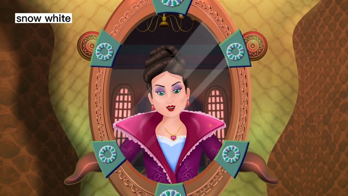 白雪公主中英绘本,格林童话故事绘本白雪公主