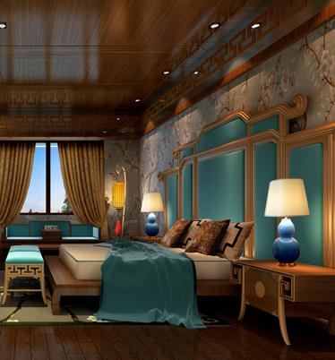 楼顶凹字型别墅图片,凸形中式别墅图片大全