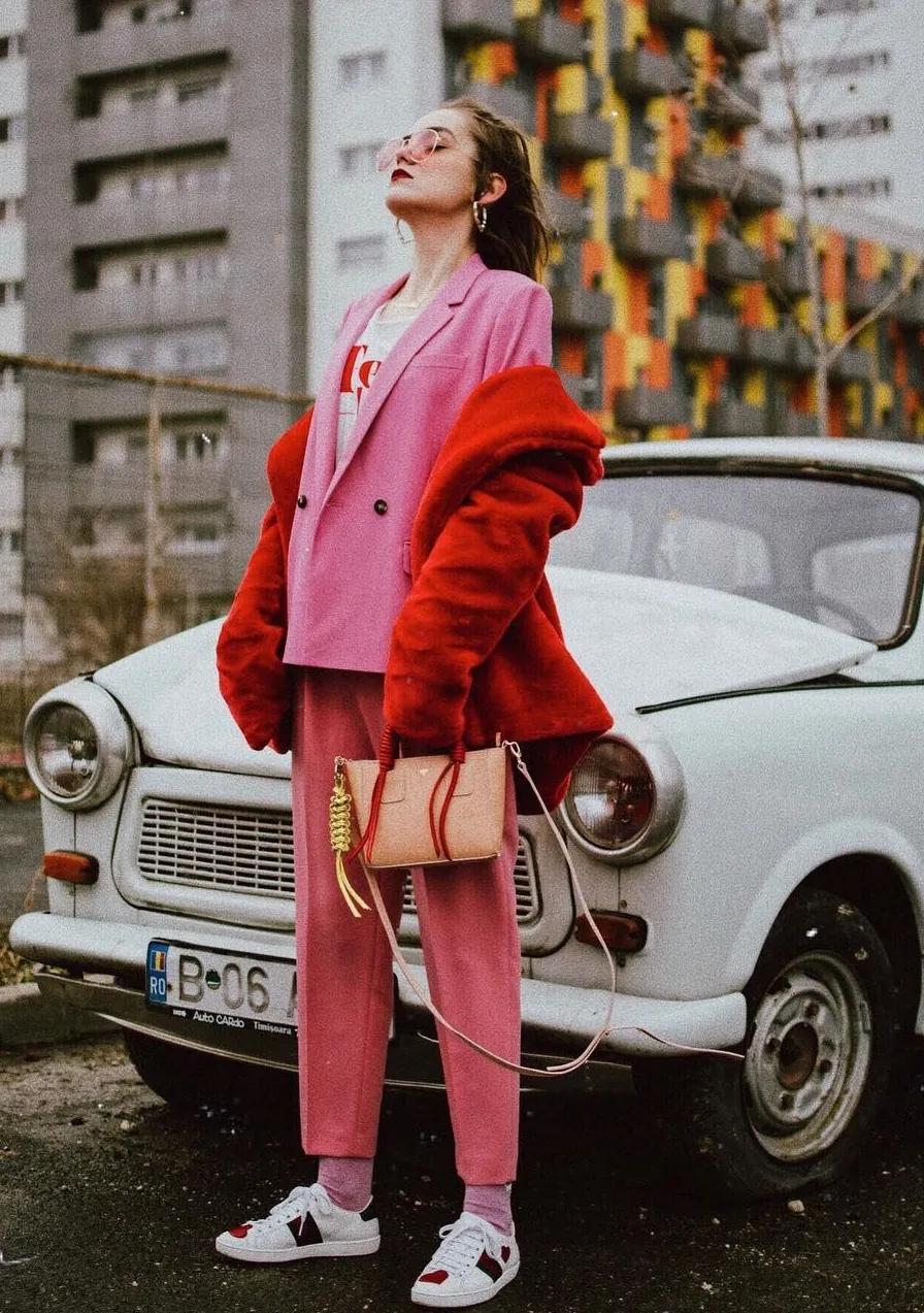 粉红色永远时尚想穿就穿,150-155小个子国风女装减龄粉色