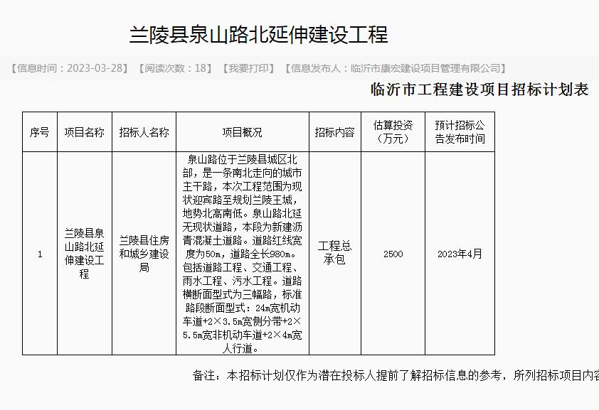 临沂21个项目集中招标,临沂市2023年大项目工程有多少