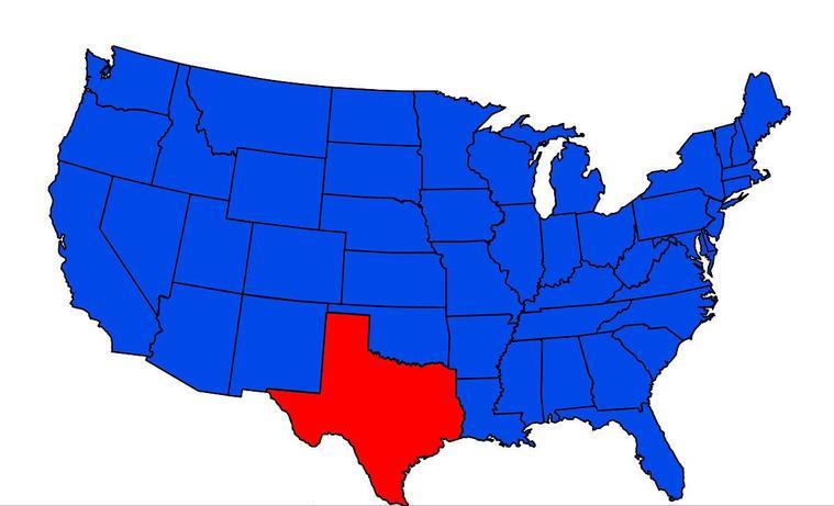 美国实力最大的州是哪一个,美国是50个州还是51个州