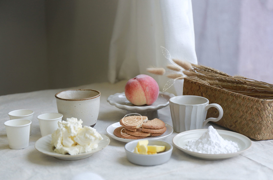 简单易做的水蜜桃的甜点,水蜜桃樱花简单甜品教程高颜值