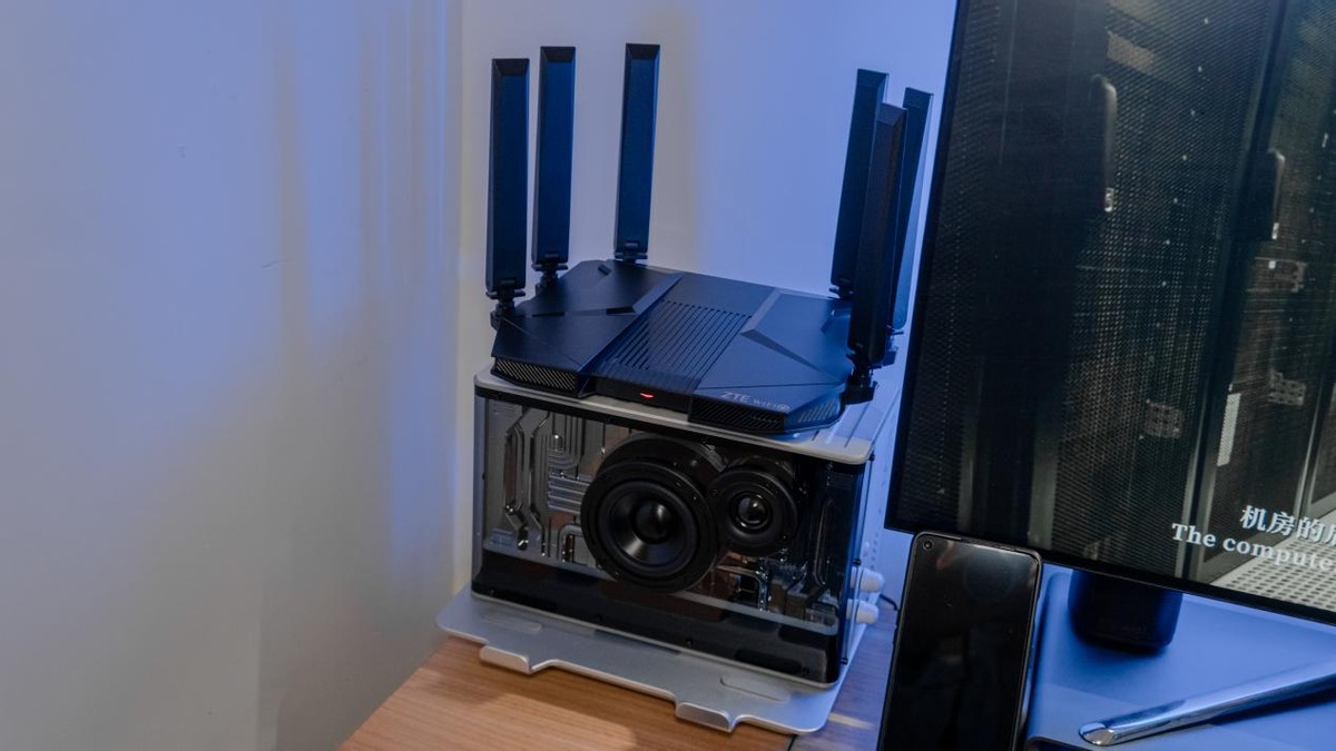 中兴ax5400pro双频wifi6路由器,中兴zteax5400无线路由器评测