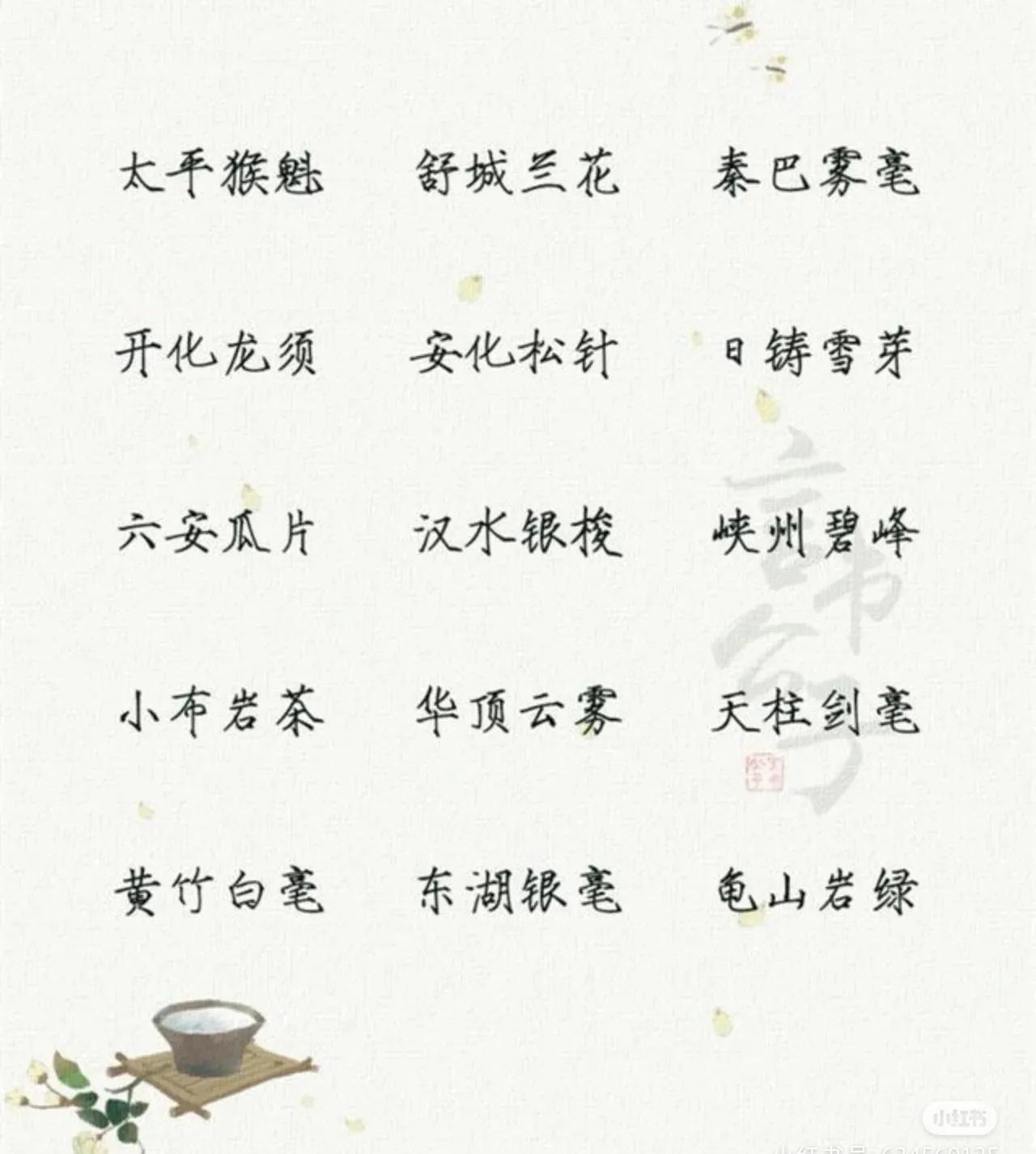 你能说出几个优雅的茶名,茶文化盘点十大唯美茶名