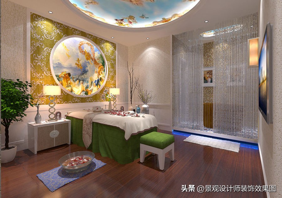 美容院设计效果视频,美容院装修风格案例图