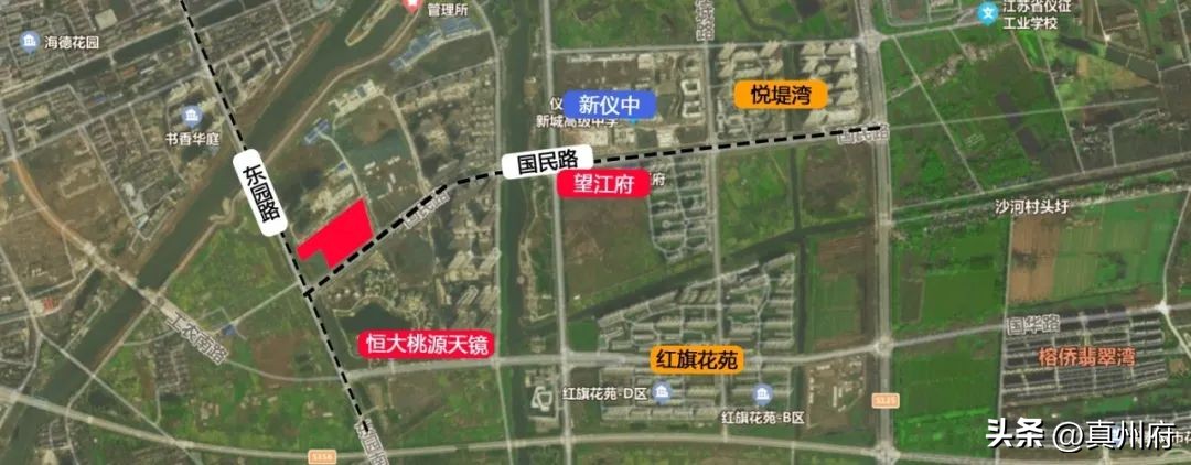 仪征恒大地块图,仪征市最新土地拍卖消息