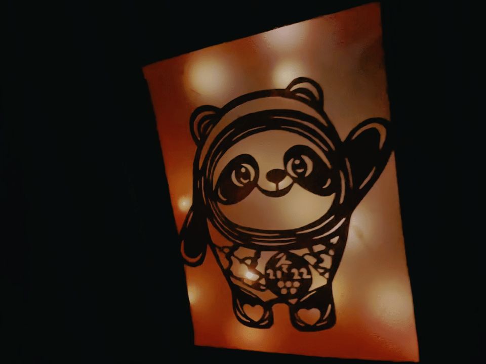 来吧~展示！谁能拒绝花灯版“冰墩墩”“雪容融”