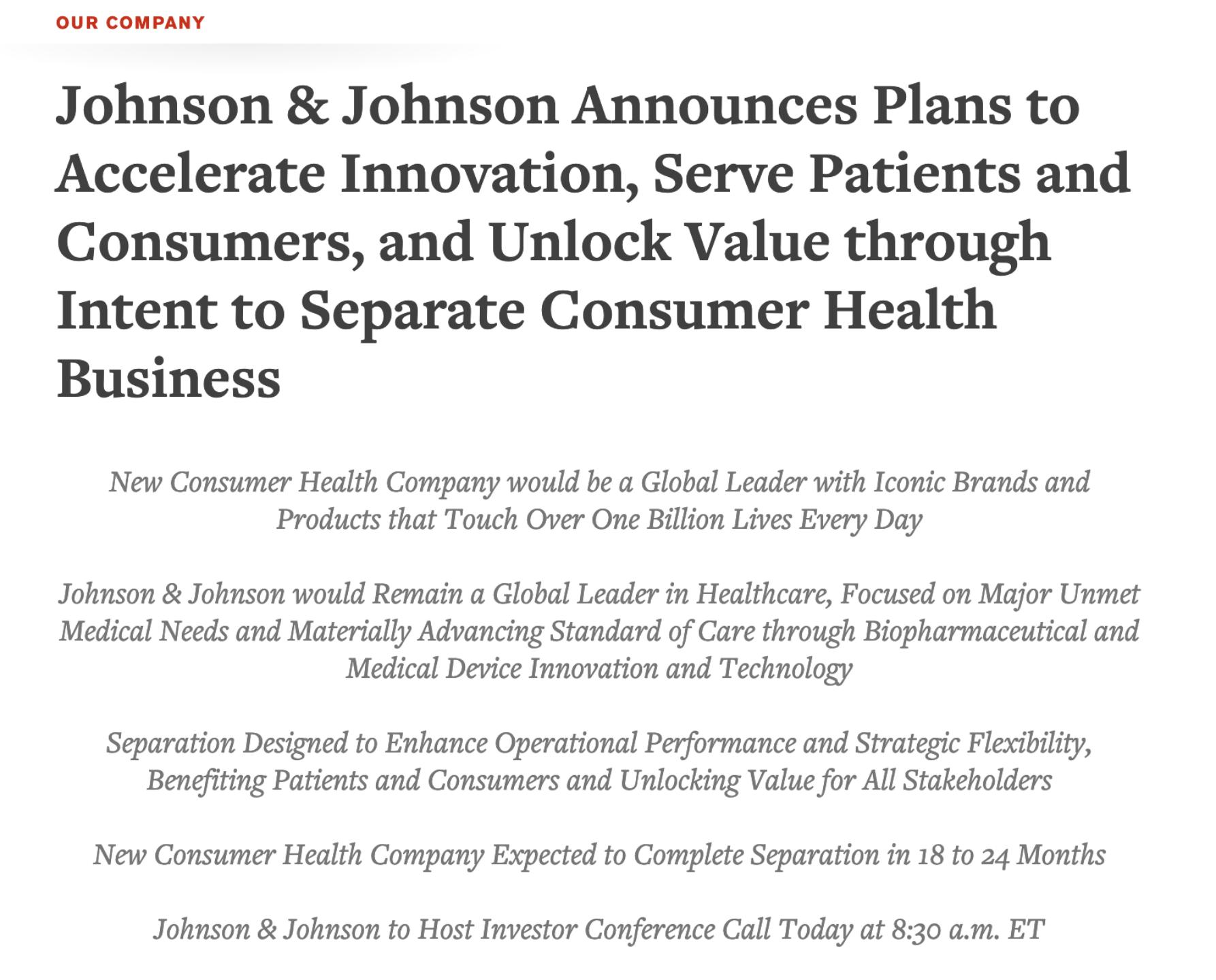 涉4万起致癌诉讼，强生将全球停产婴儿爽身粉，健康板块业绩下滑