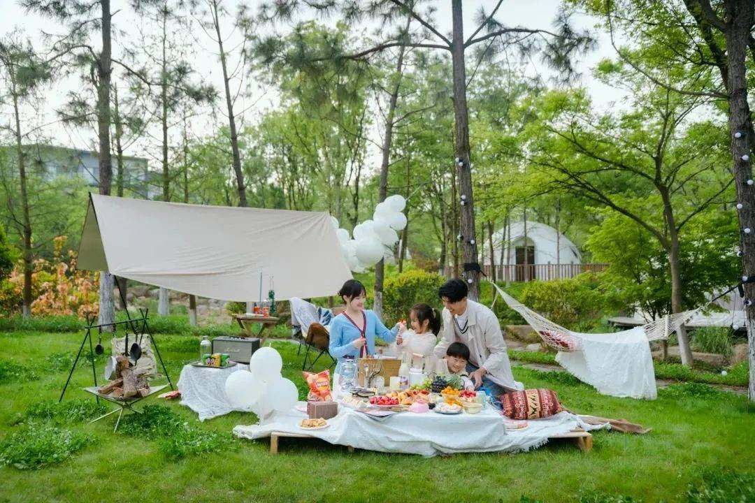 想了一百种关于春天的文案,却不及一场金坛茅山春日野餐露营美好