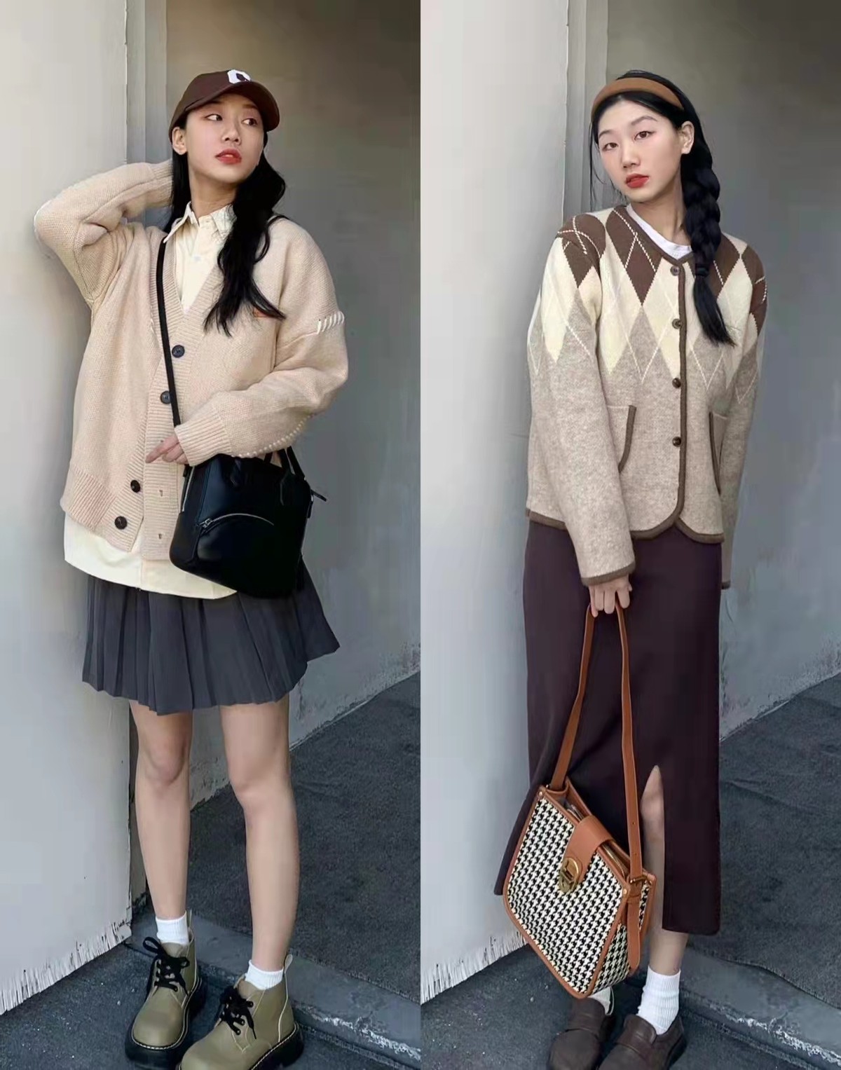 早春韩系休闲穿搭女,衣品韩系女装