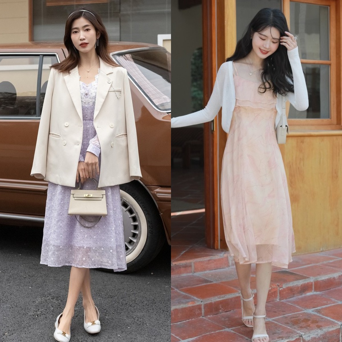 听说春天和碎花裙更配,夏天小碎花连衣裙搭配什么鞋子穿