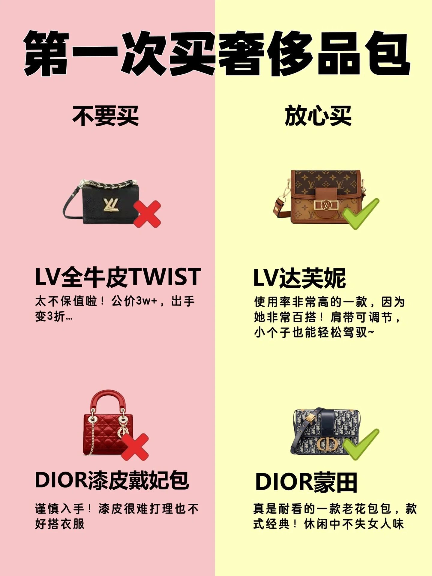 第一次买大牌包包如何选？买对不买贵