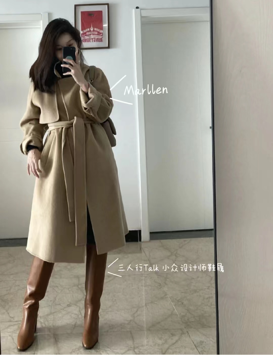 好穿又好搭时尚长筒宽靴,棕色长筒靴子女2022爆款洋气气质