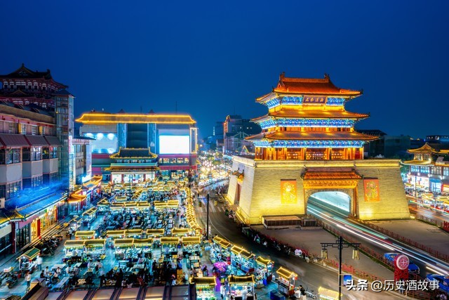 开封西湖周围夜市,开封汴京公园附近夜市