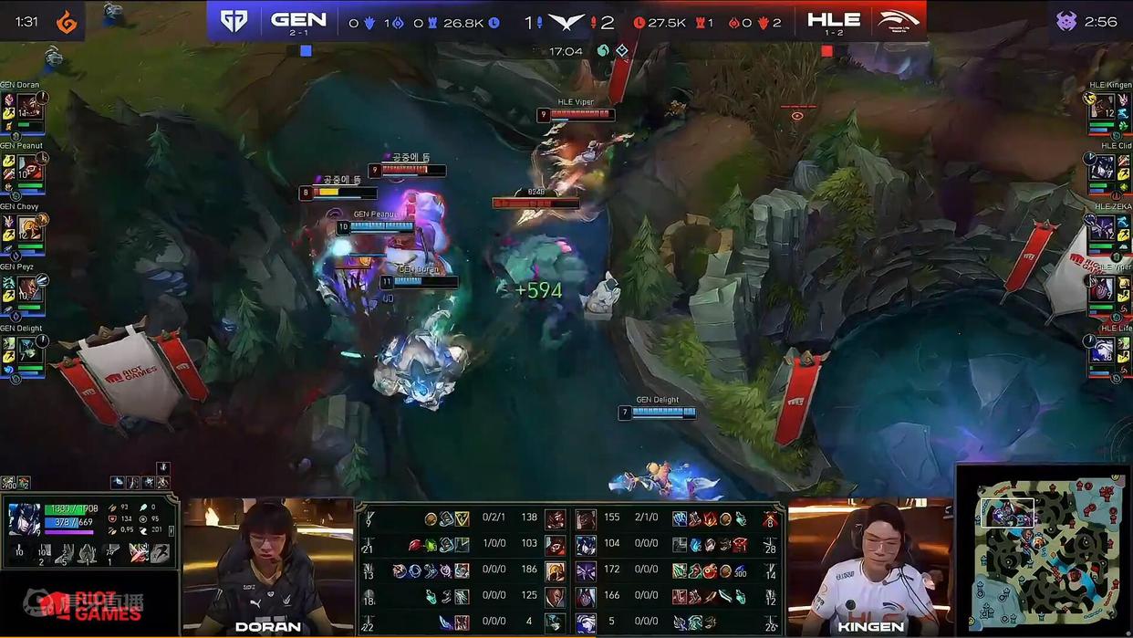 LCK春季赛GEN胜KT,lck决赛genvst1dys