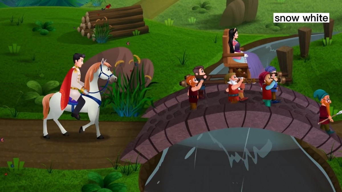 格林童话白雪公主英文阅读,白雪公主格林童话国语版