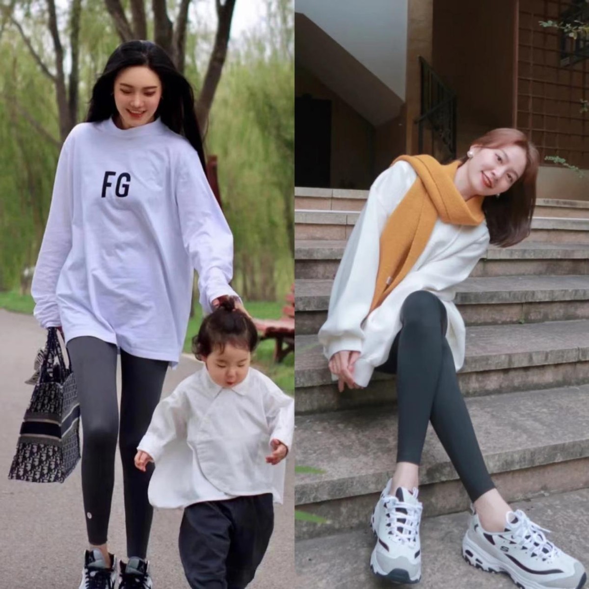 这个秋天就这样穿搭鲨鱼裤,这是我见过最潮的搭配