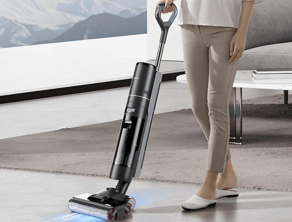 追觅洗地机h12pro和美菱洗地机,悠尼洗地机和德尔玛洗地机p20测试