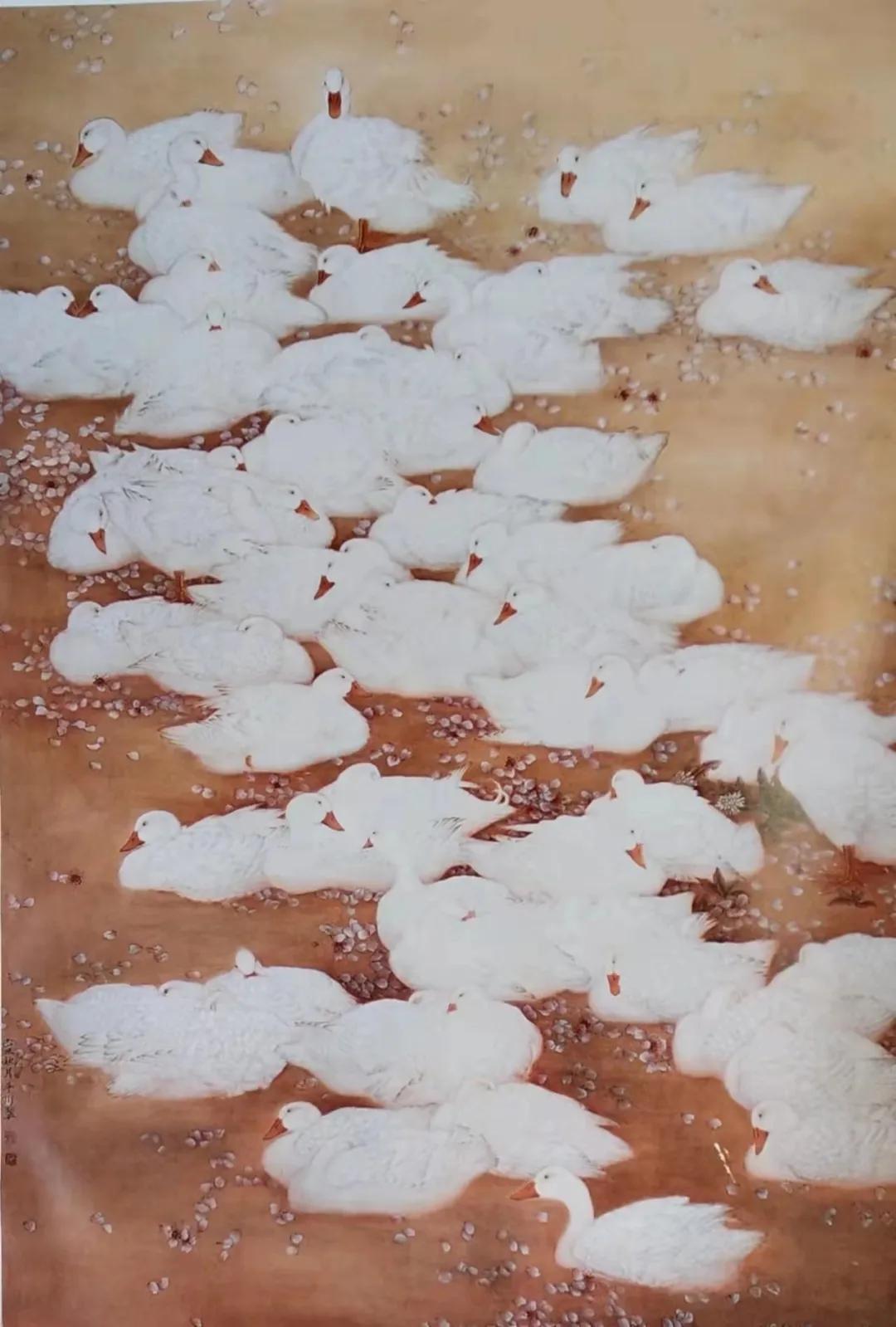 弄花香满衣唯美意境图,实力派花鸟画家作品欣赏