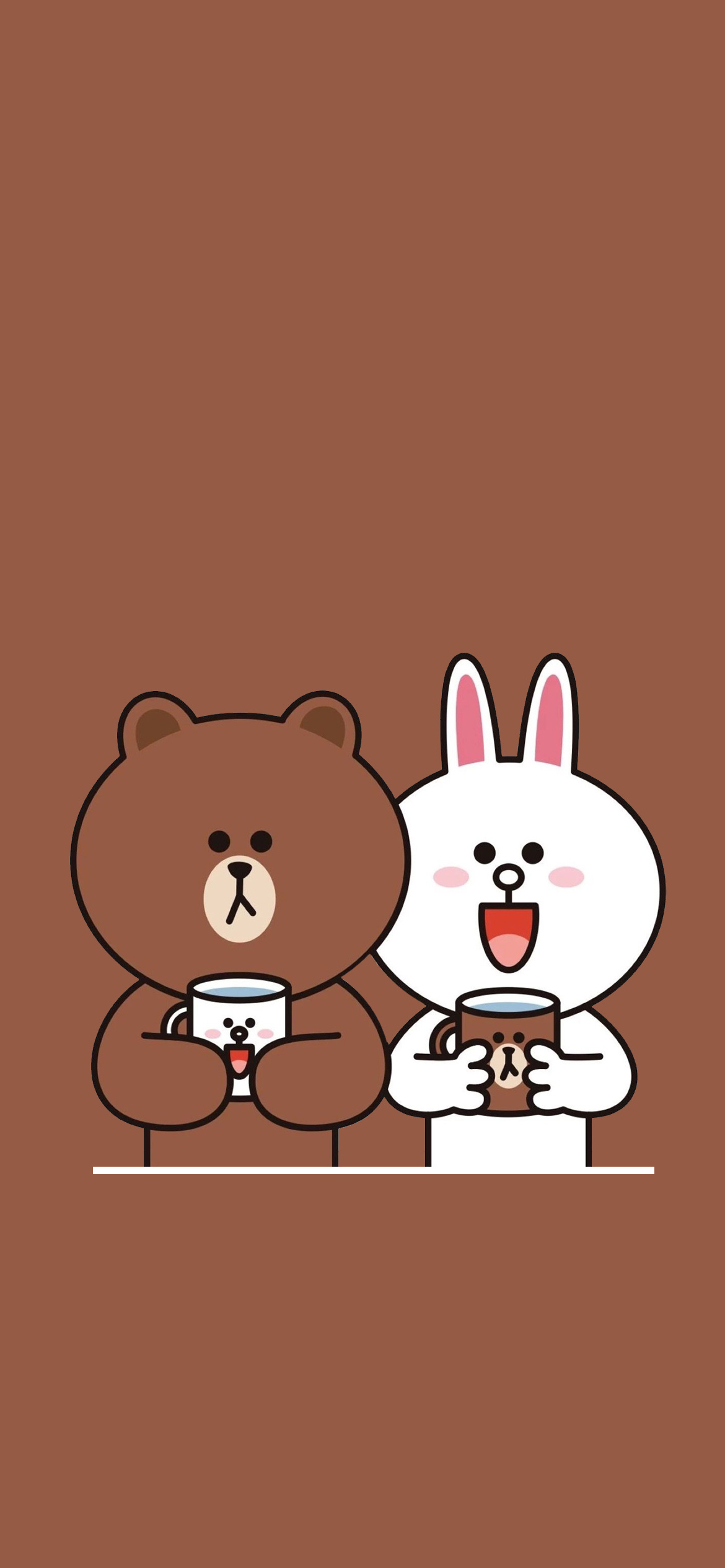 布朗熊和可妮兔壁纸,可妮兔布朗熊两个的手机壁纸