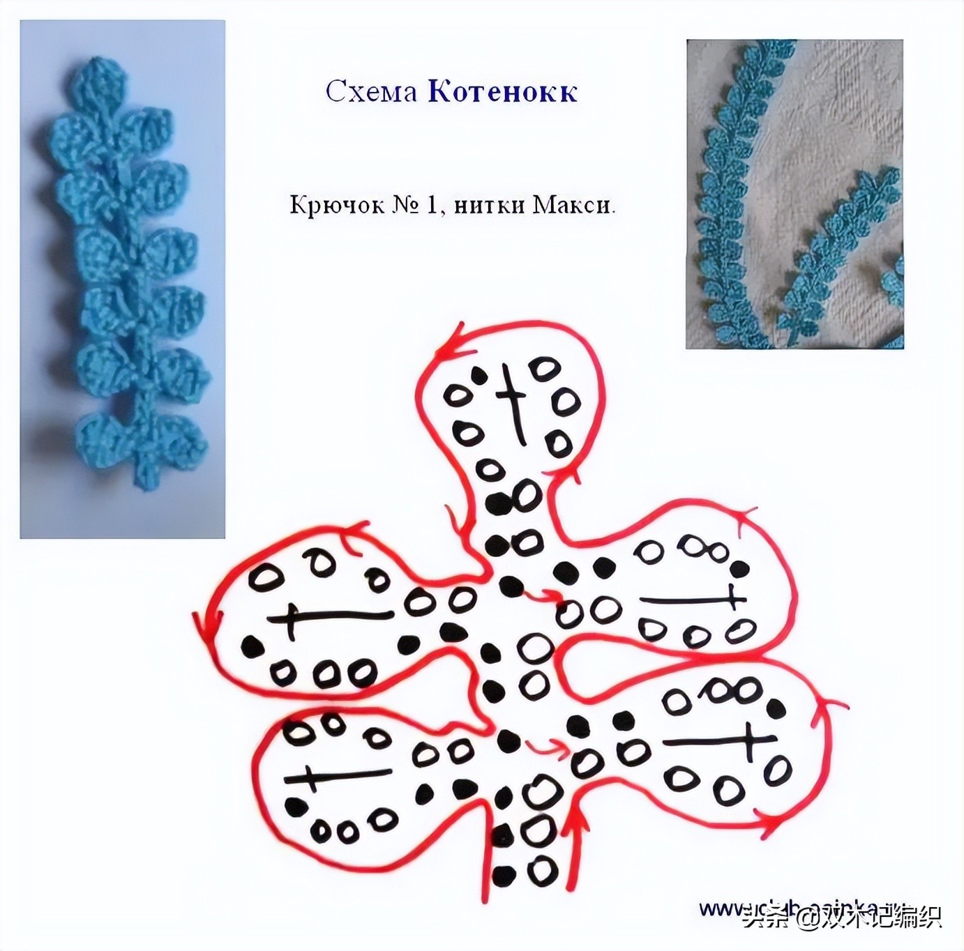 爱尔兰花和叶子大全，最令人心动的钩编之法