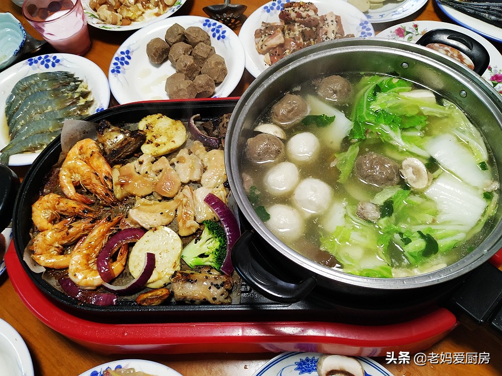 在家用涮烤一体锅,吃喝玩乐涮烤锅一体锅