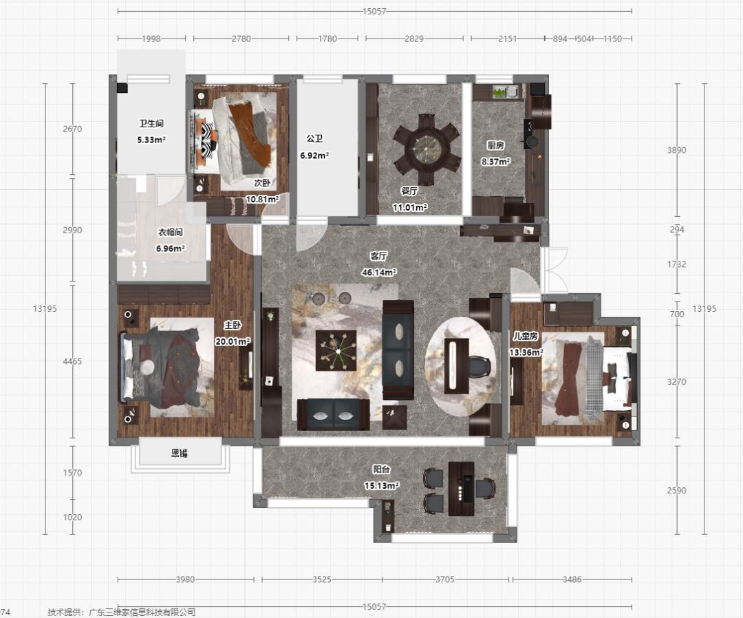 现在豪宅流行的风格户型,这个户型需要怎样装修