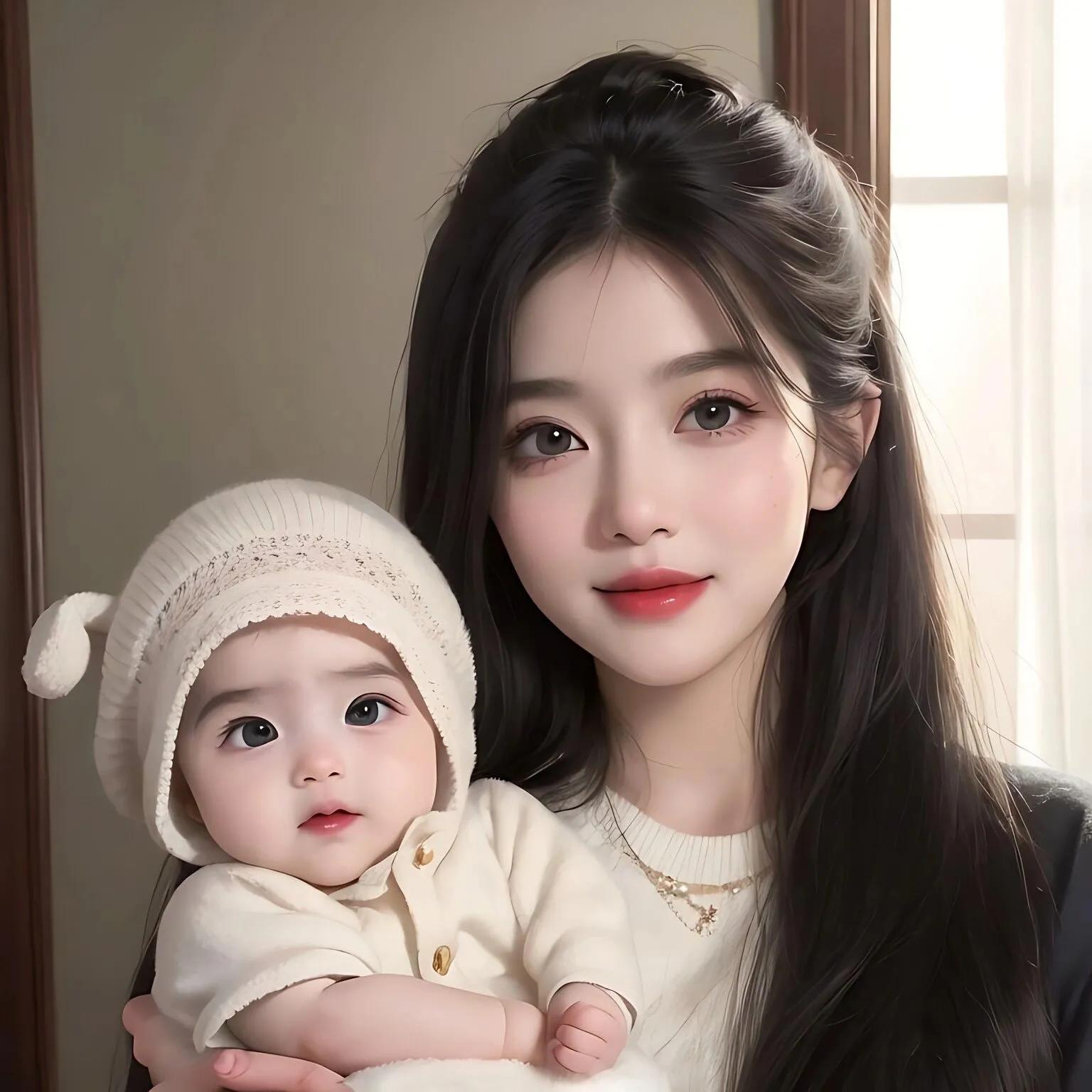 亲子准爸爸妈妈头像,亲子头像双胞胎男孩和妈妈