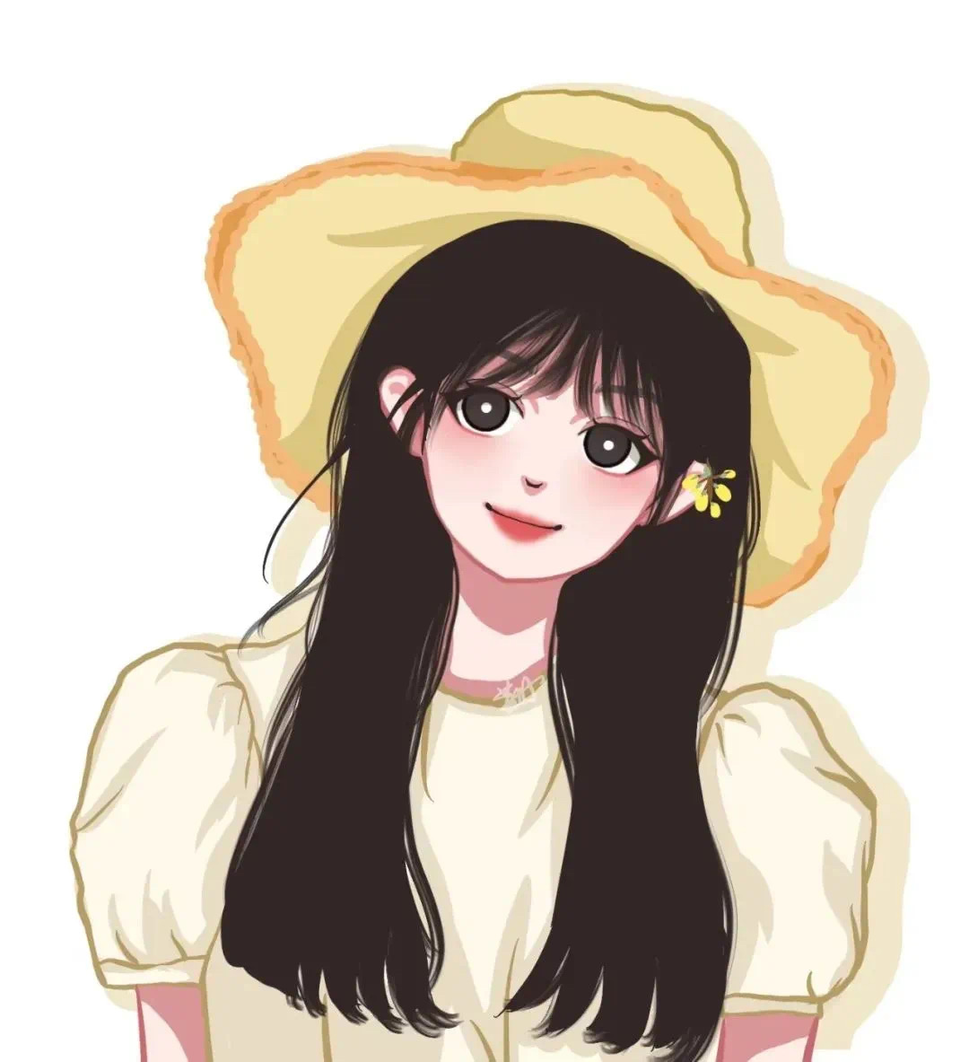 闺蜜头像一人一半两张漫画可爱,闺蜜头像真人仙气高颜值高马尾