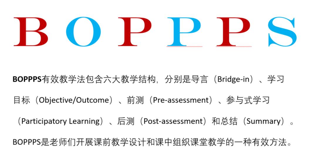 boppps教学法研究进展,传统教学与boppps教学的区别