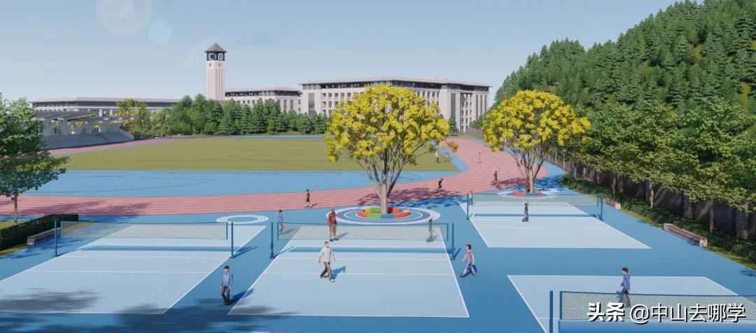 中山市永安中学参观,中山永安中学学校全貌