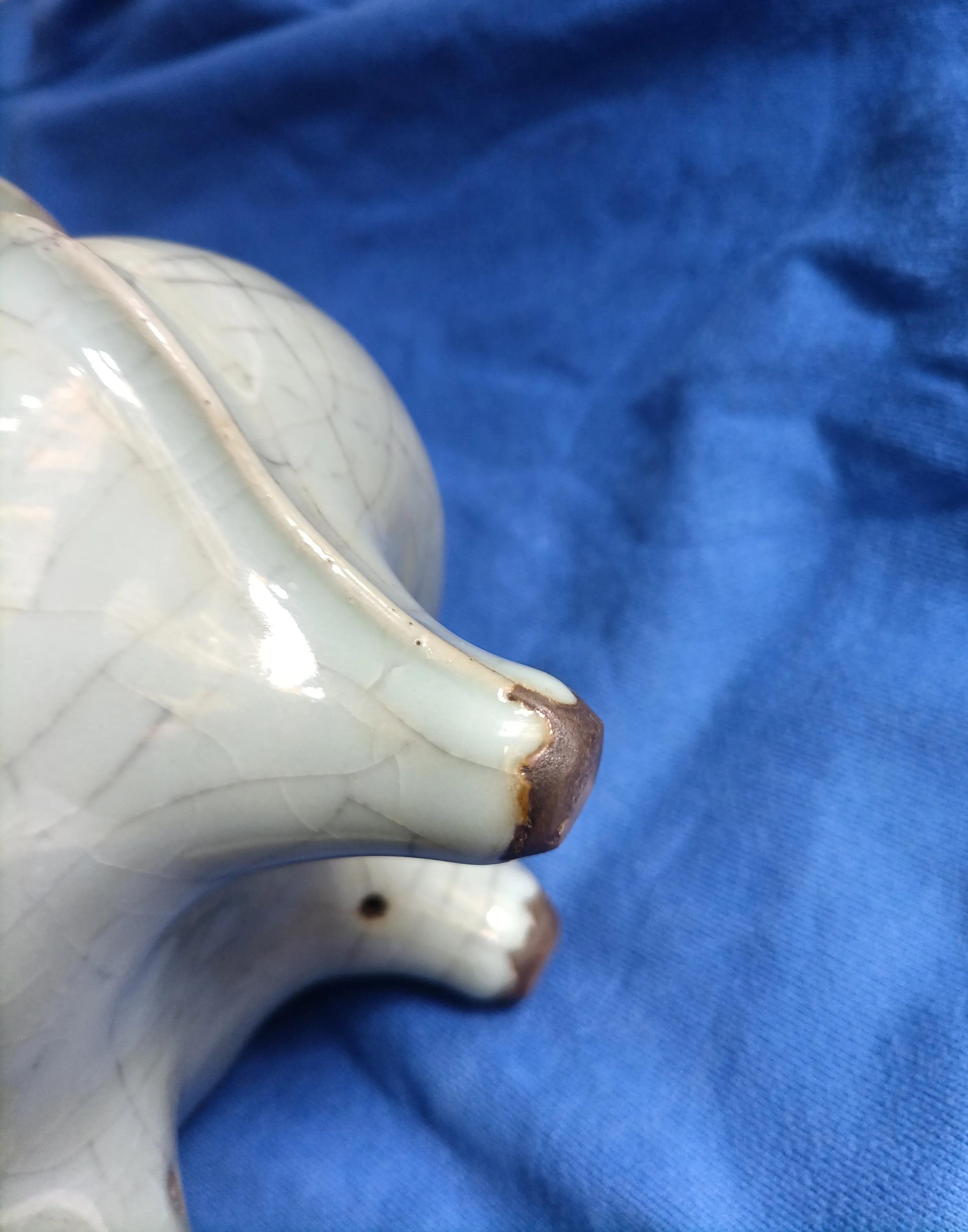 官窑龙耳炉,官窑弦纹炉