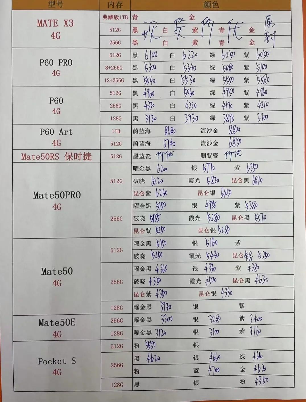 9月4日华强北手机报价,华强北7月27日手机报价表